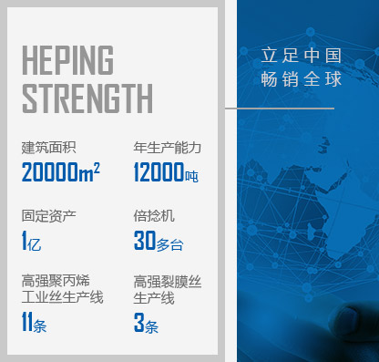 徐州和平化纖有限公司，丙綸工業絲，裂膜工業絲，丙綸高強絲，聚丙烯高強絲，高強丙綸網絡絲